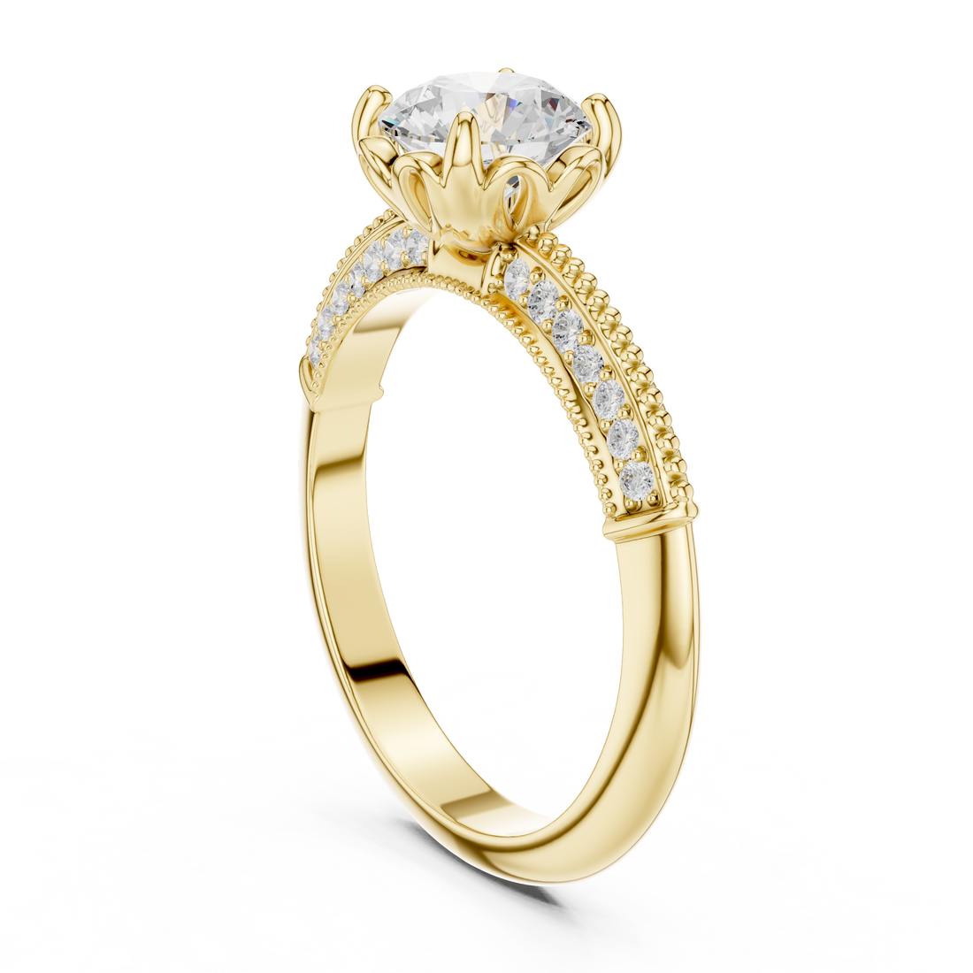 Classic wedding jewellery set featuring matching gold accessories.