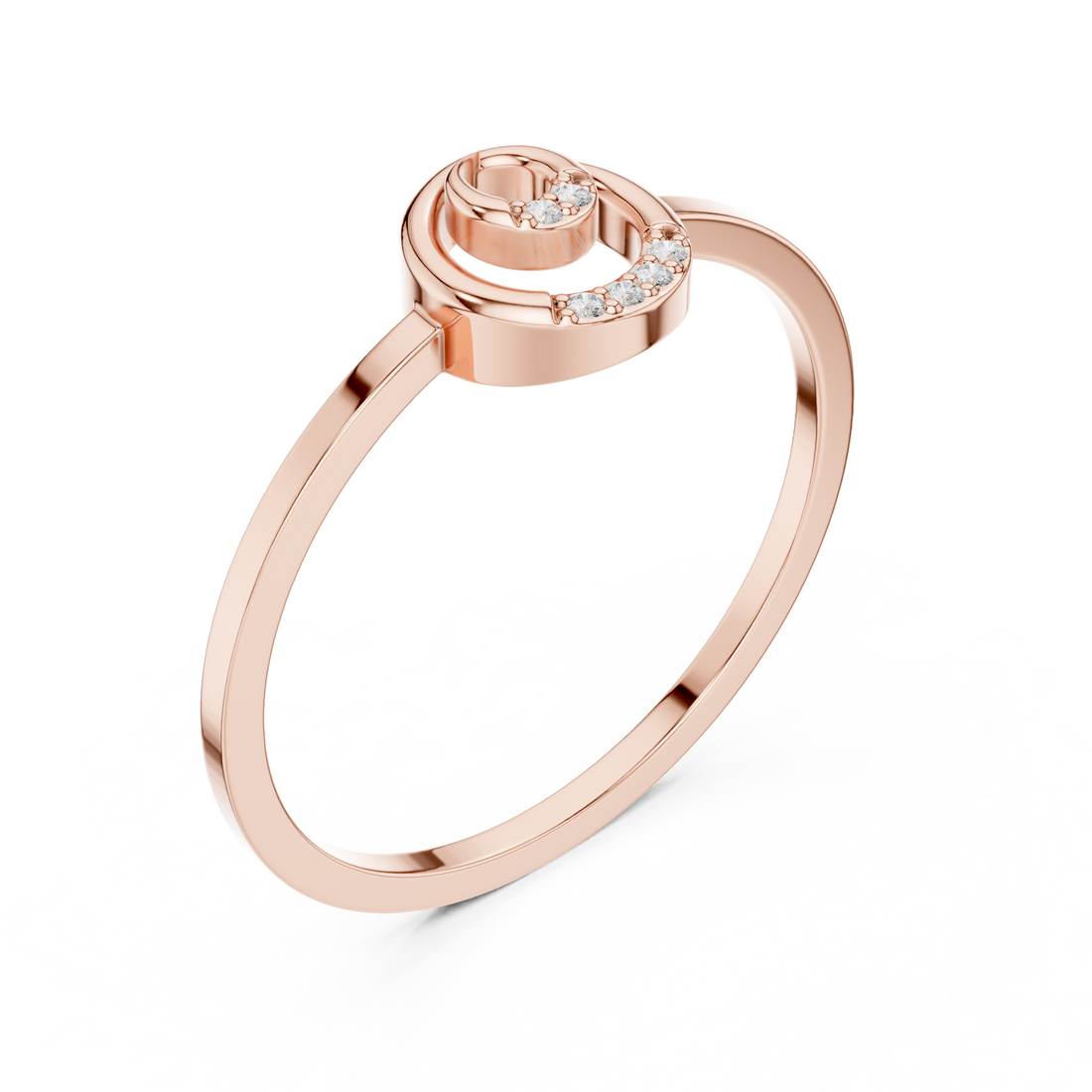 Elegant stackable ring set featuring multiple slim bands.