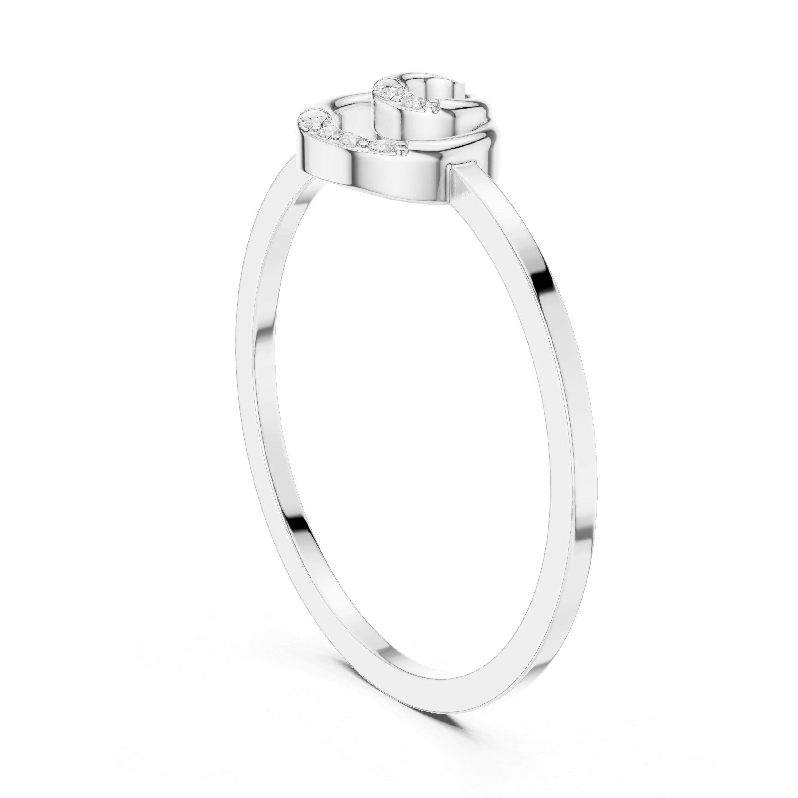 Classic eternity band featuring continuous diamond circle.