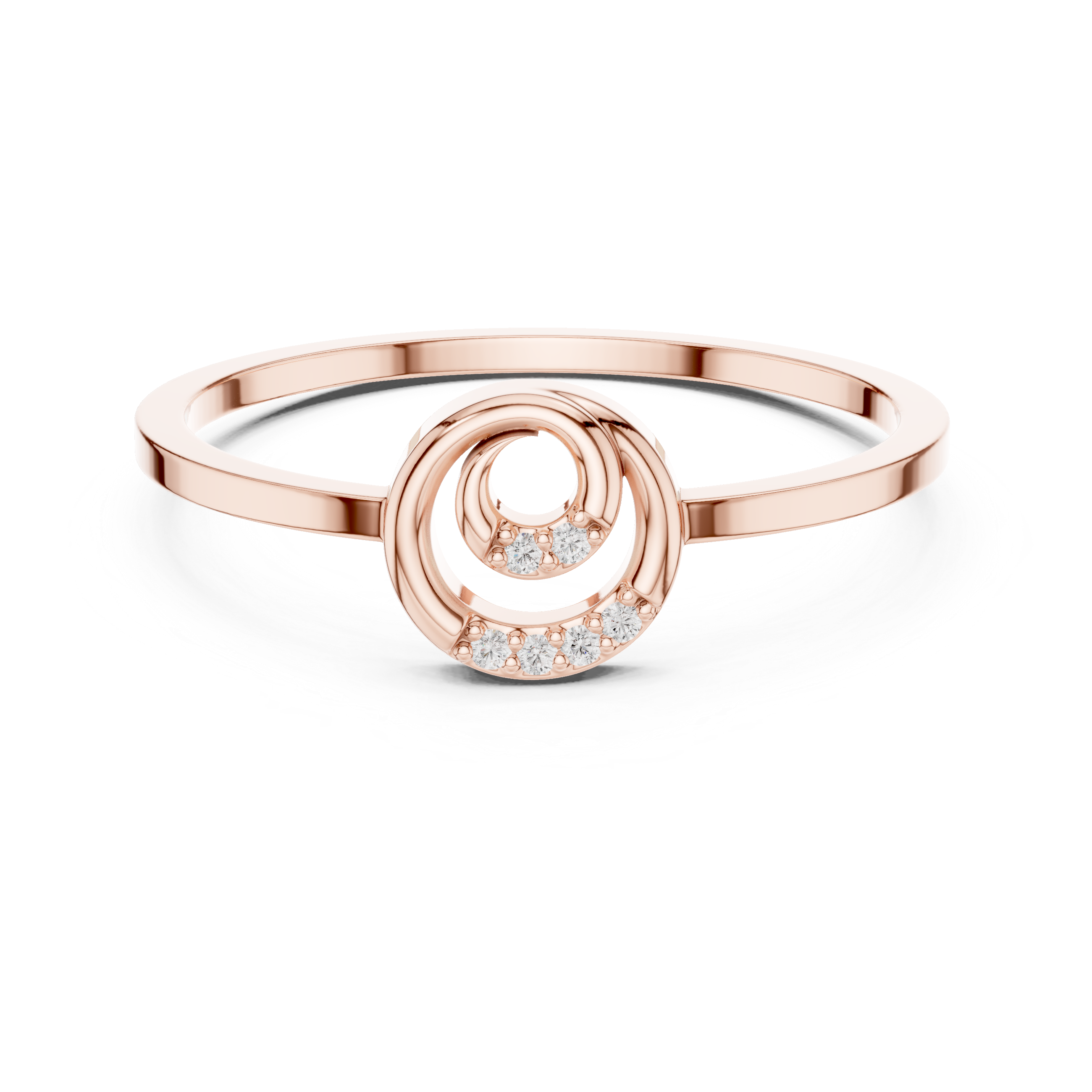 Modern diamond pendant featuring minimalist design.