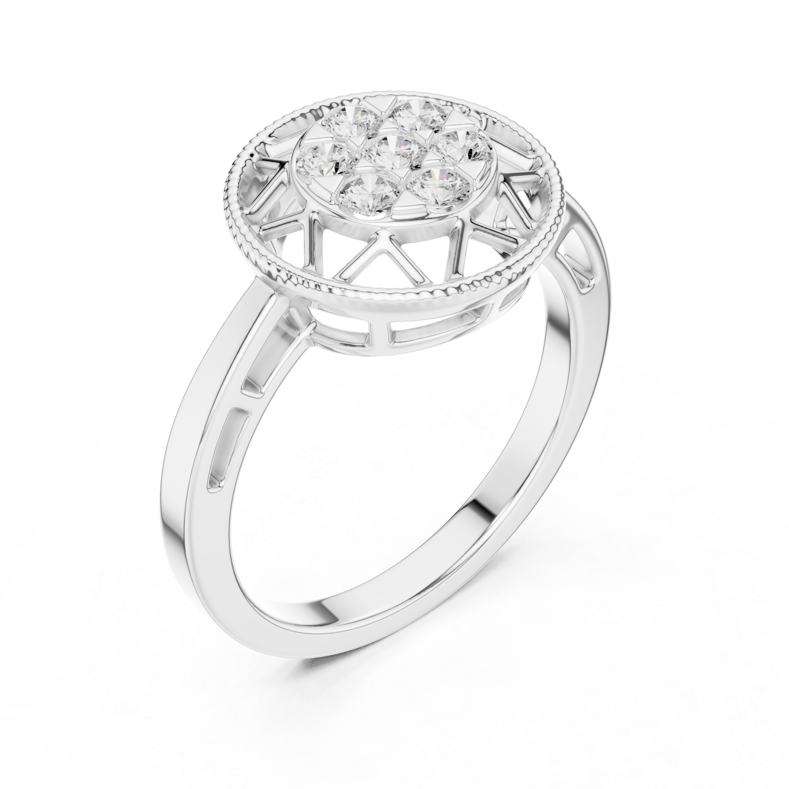 Modern open cuff bracelet with sleek minimal structure.