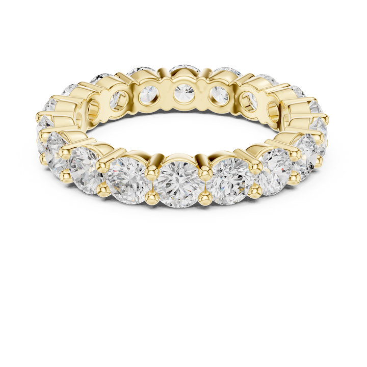 Luxury diamond anklet featuring sparkling stones in continuous row.