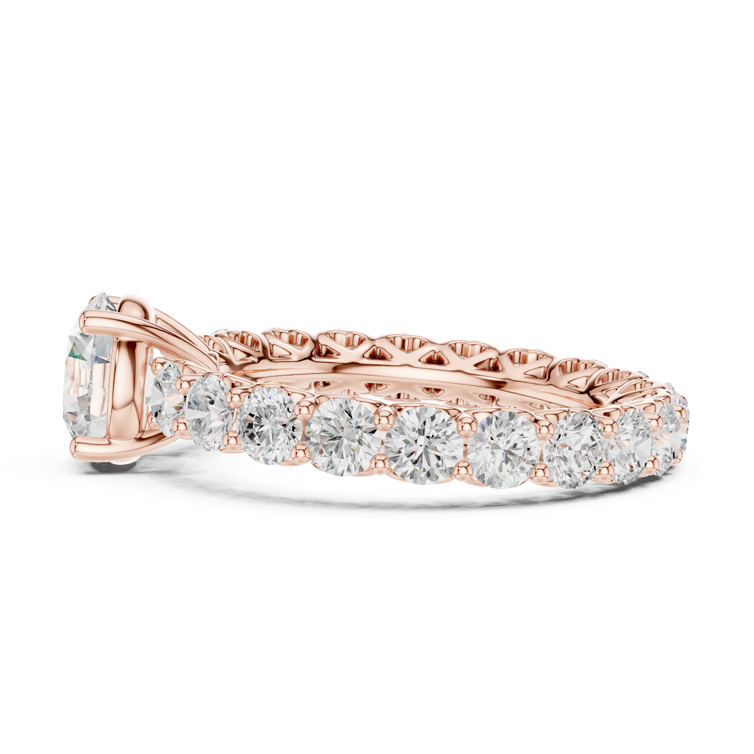 Designer baby ring featuring adjustable band and smooth edges.