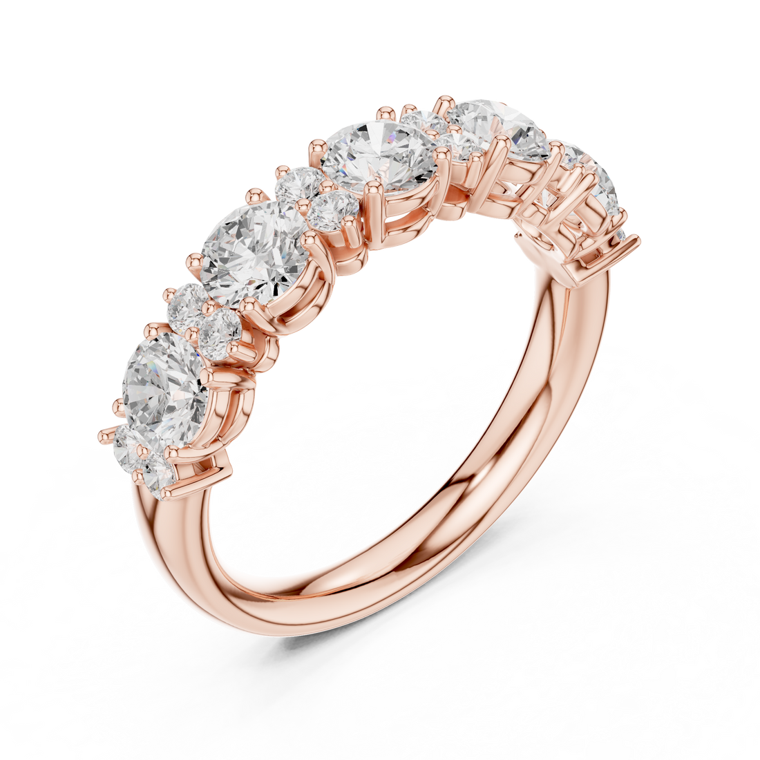 Stylish marquise diamond ring with elongated shape and delicate prong setting.