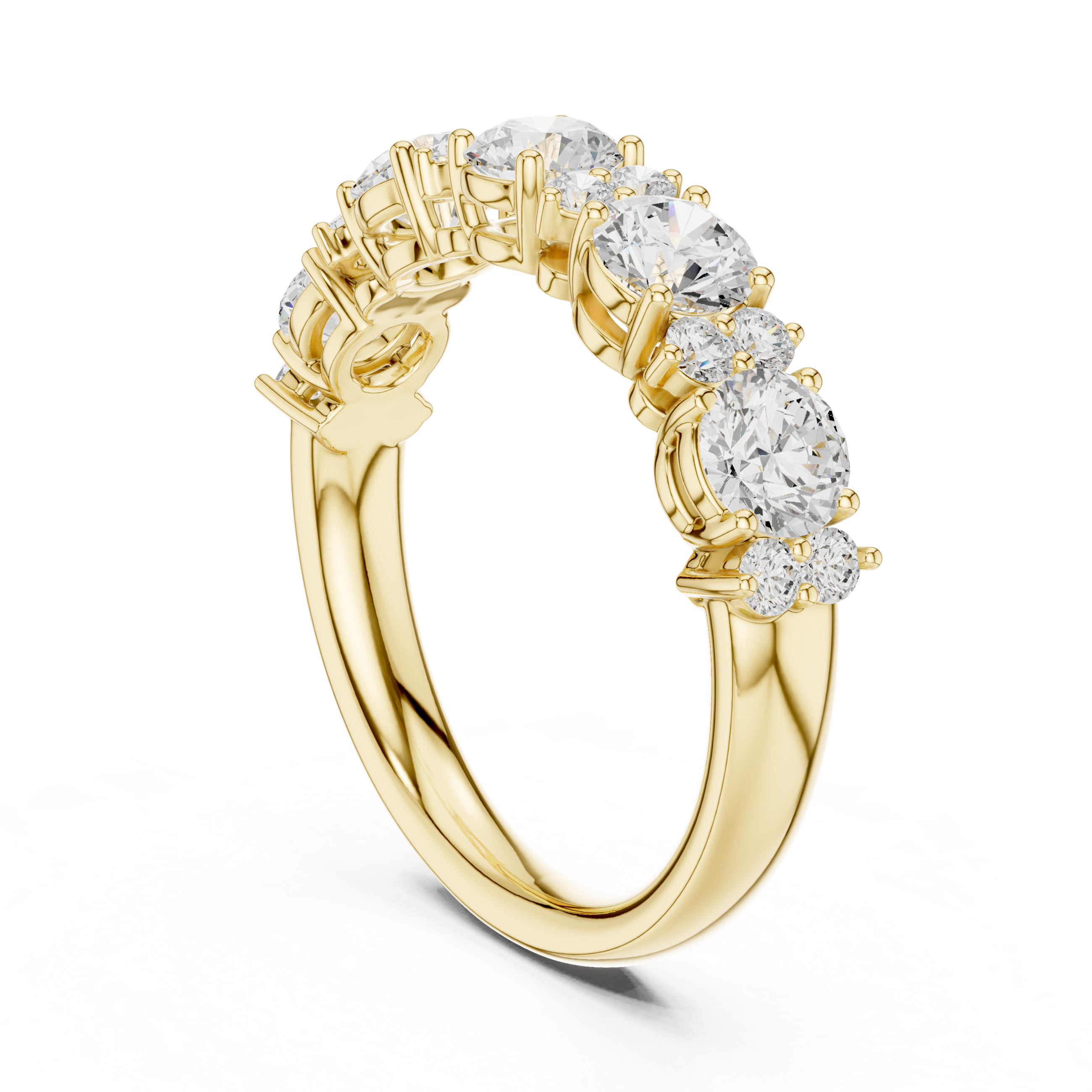 Minimalist thin band ring with tiny diamond accents and sleek modern look.