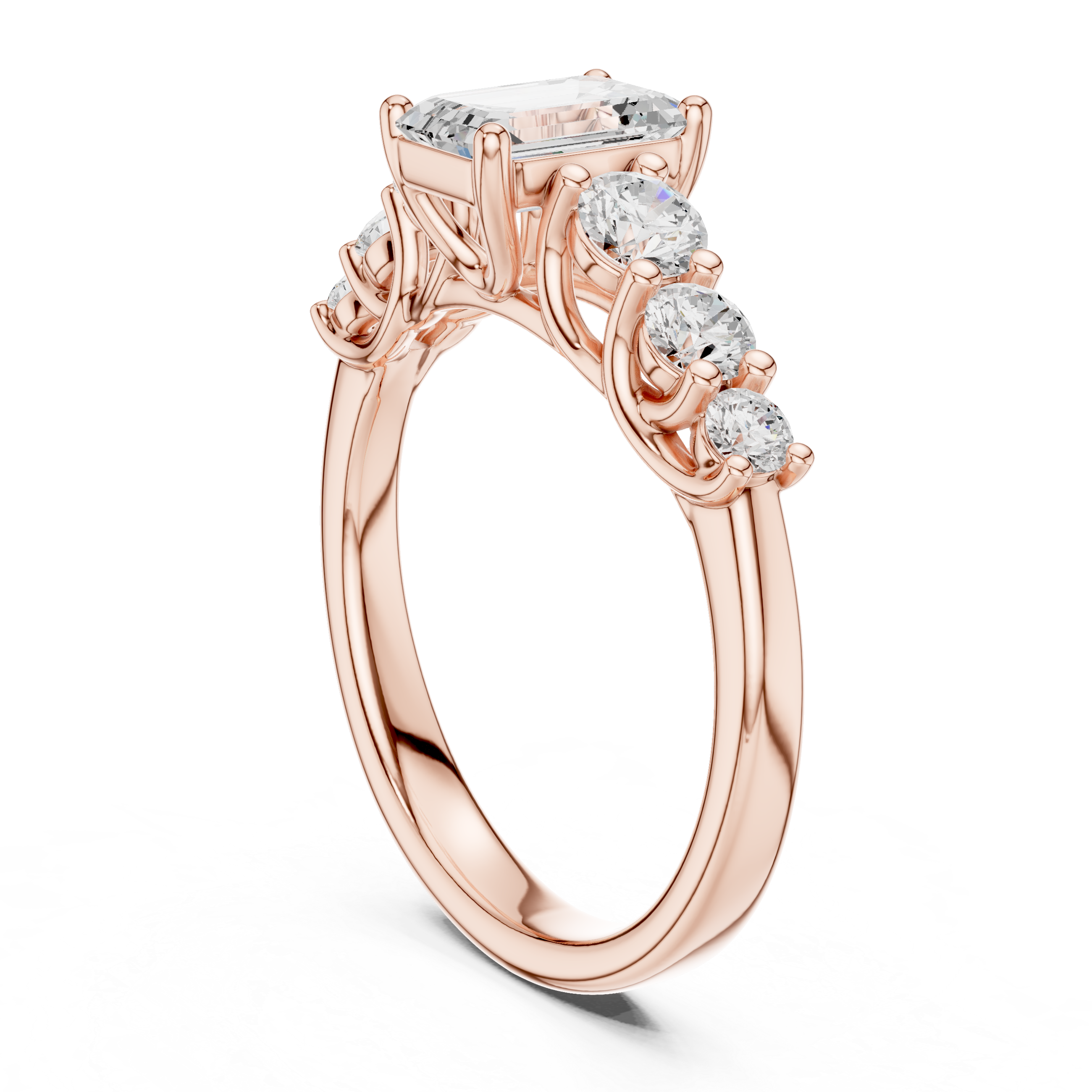Traditional gold toe ring featuring engraved floral patterns.