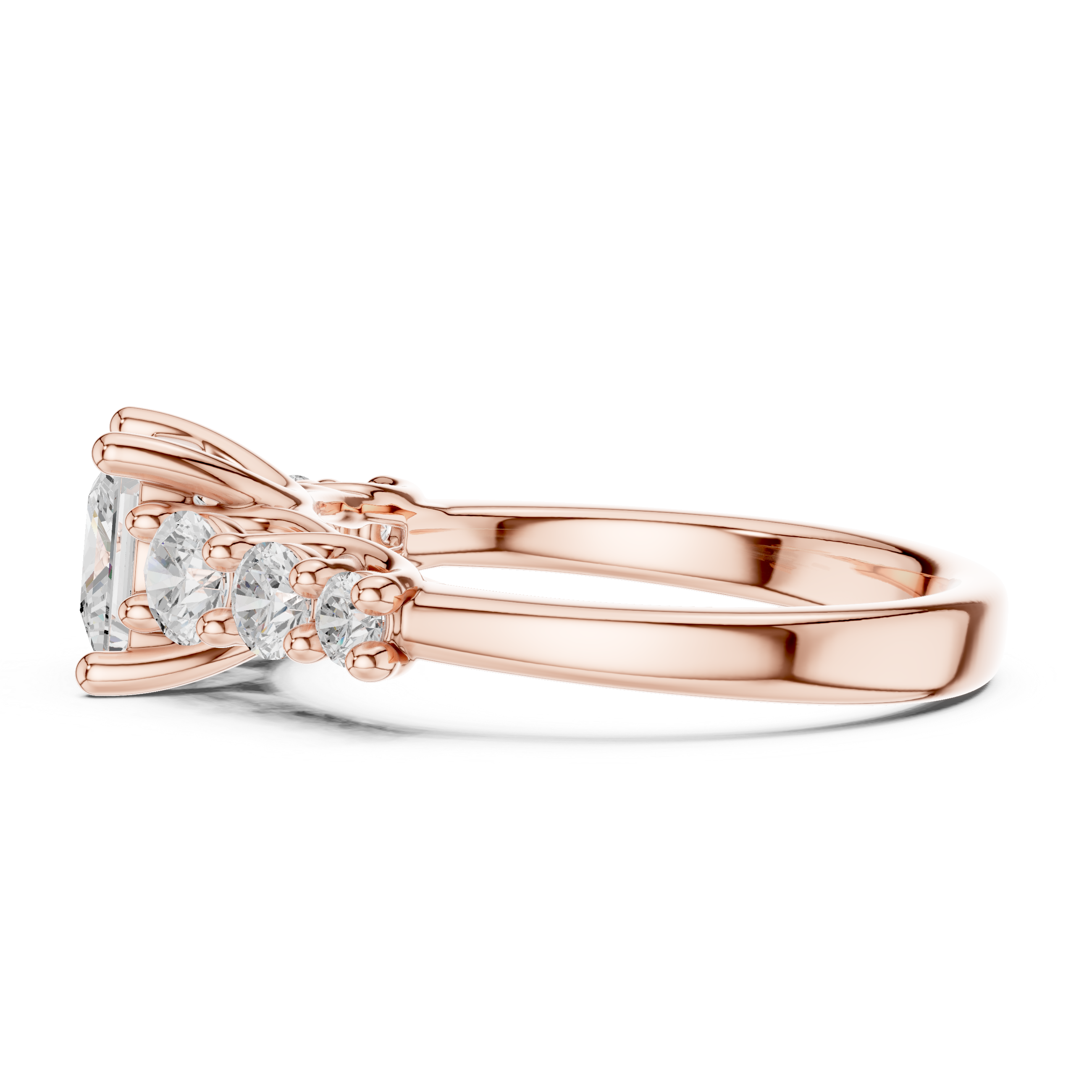 Designer baby ring featuring adjustable band and smooth edges.