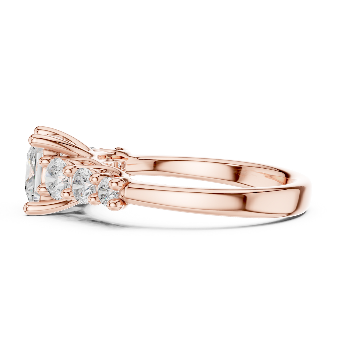 Designer baby ring featuring adjustable band and smooth edges.
