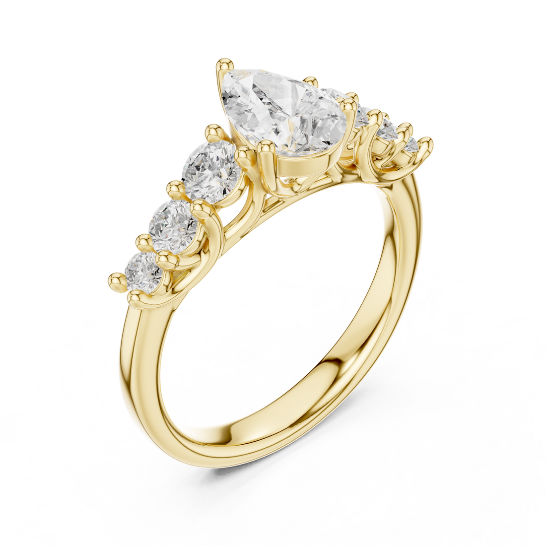Stylish engagement jewellery set featuring modern elegant design.