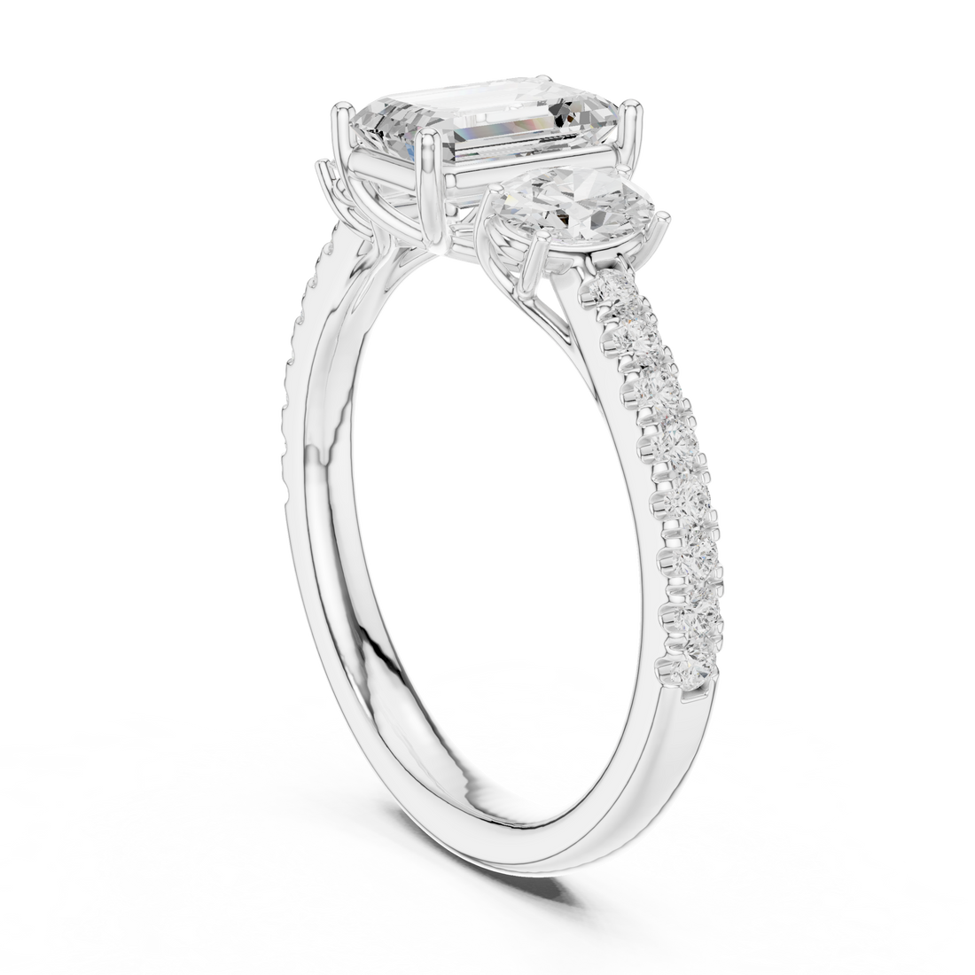 Classic eternity band featuring continuous diamond circle.
