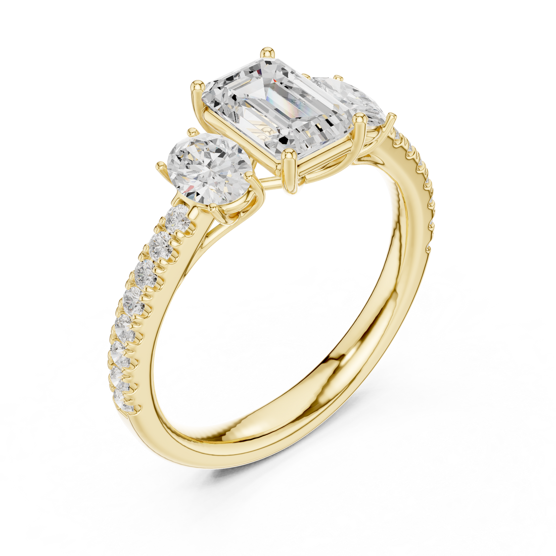 Luxury celebration ring featuring decorative gemstone centerpiece.