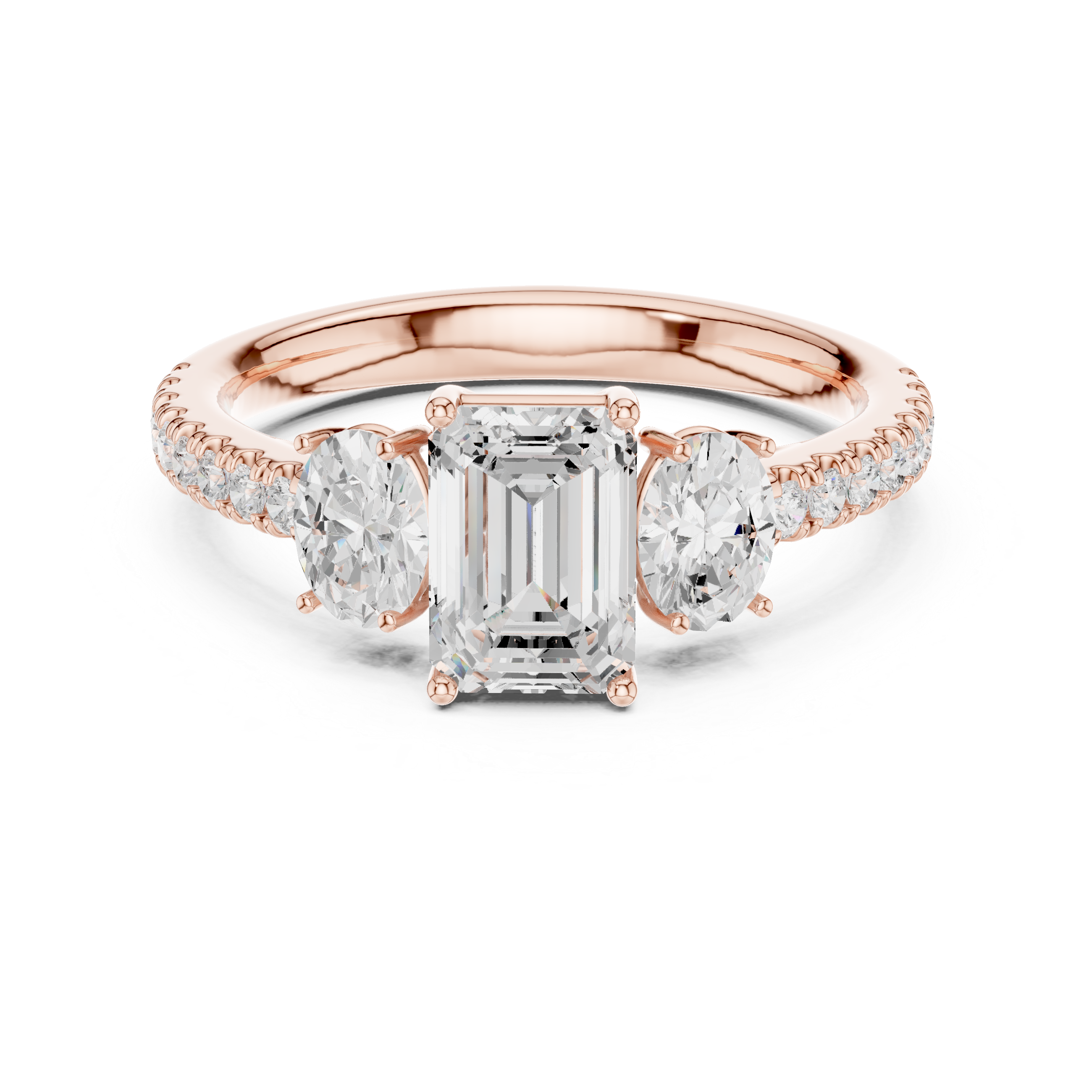 Modern diamond pendant featuring minimalist design.