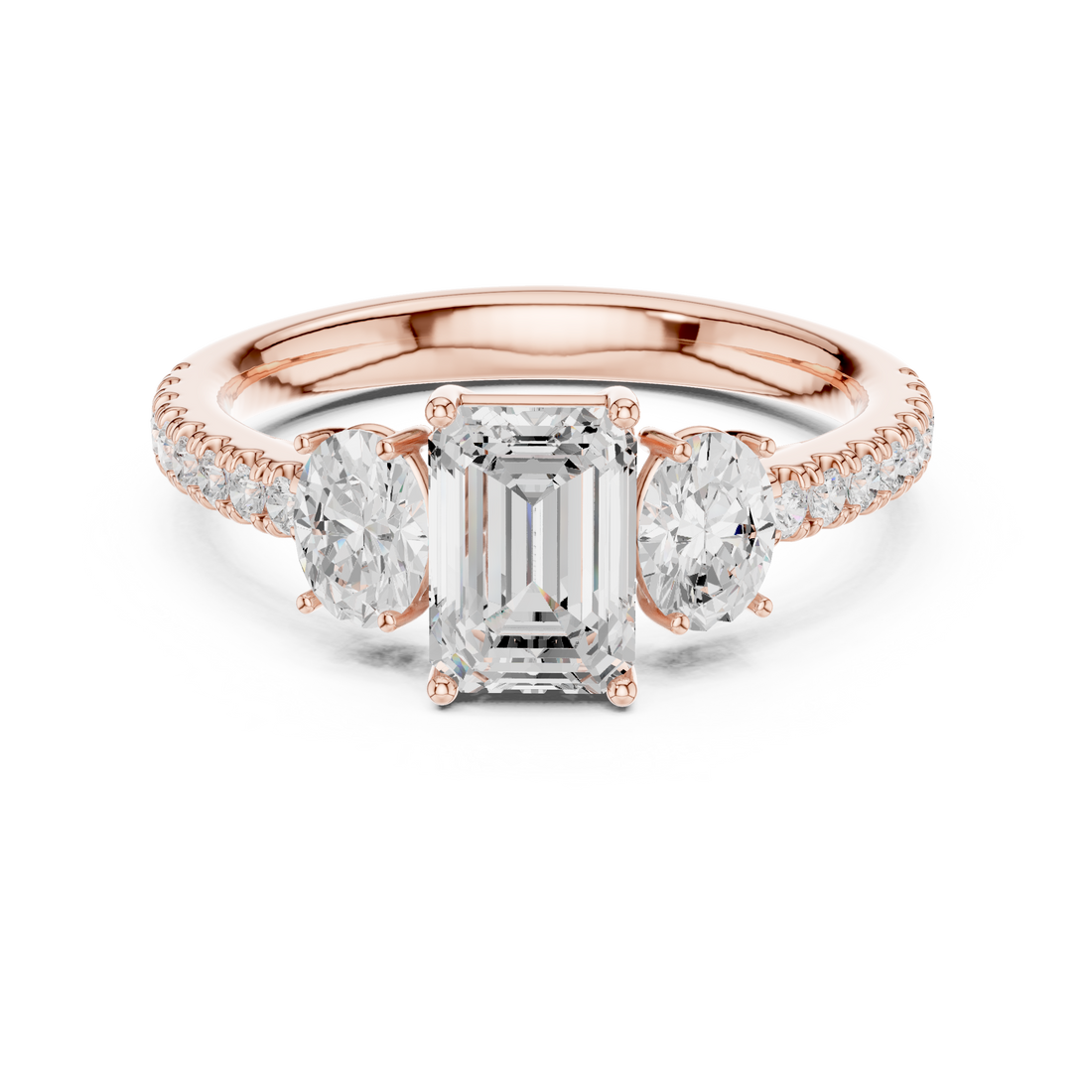 Modern diamond pendant featuring minimalist design.