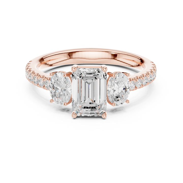 Modern diamond pendant featuring minimalist design.