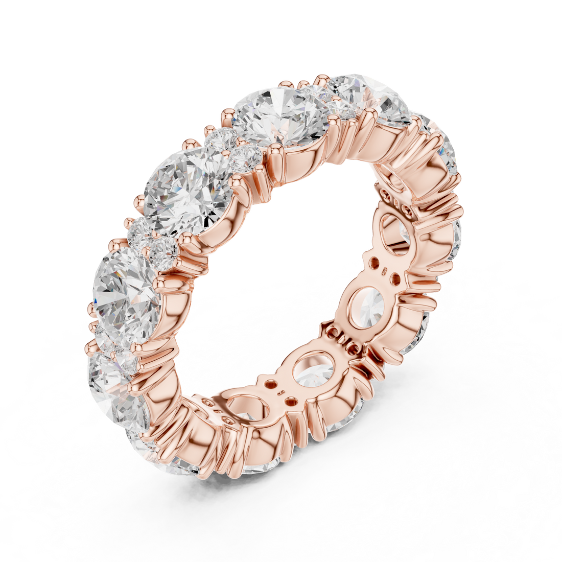 Stylish marquise diamond ring with elongated shape and delicate prong setting.