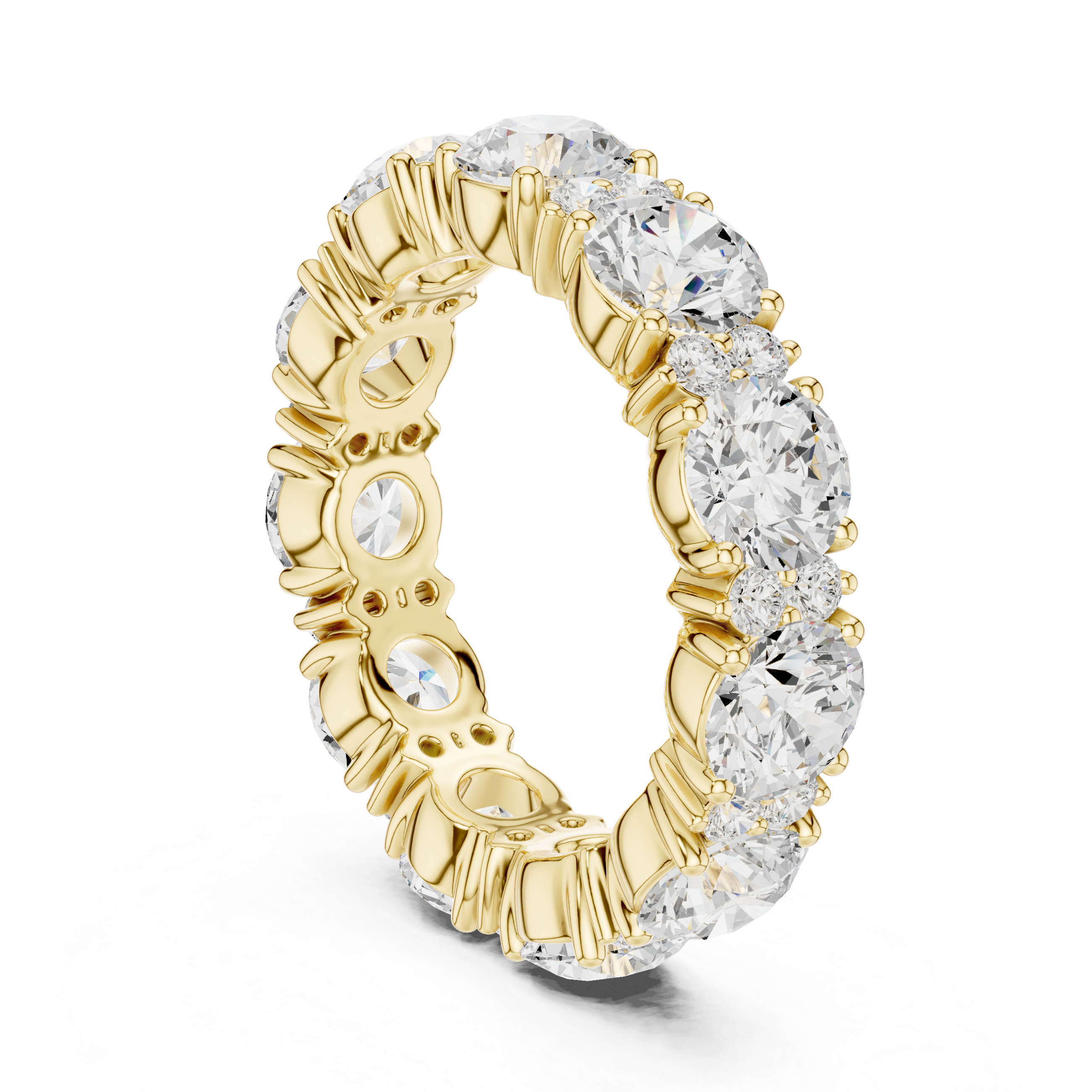Minimalist thin band ring with tiny diamond accents and sleek modern look.