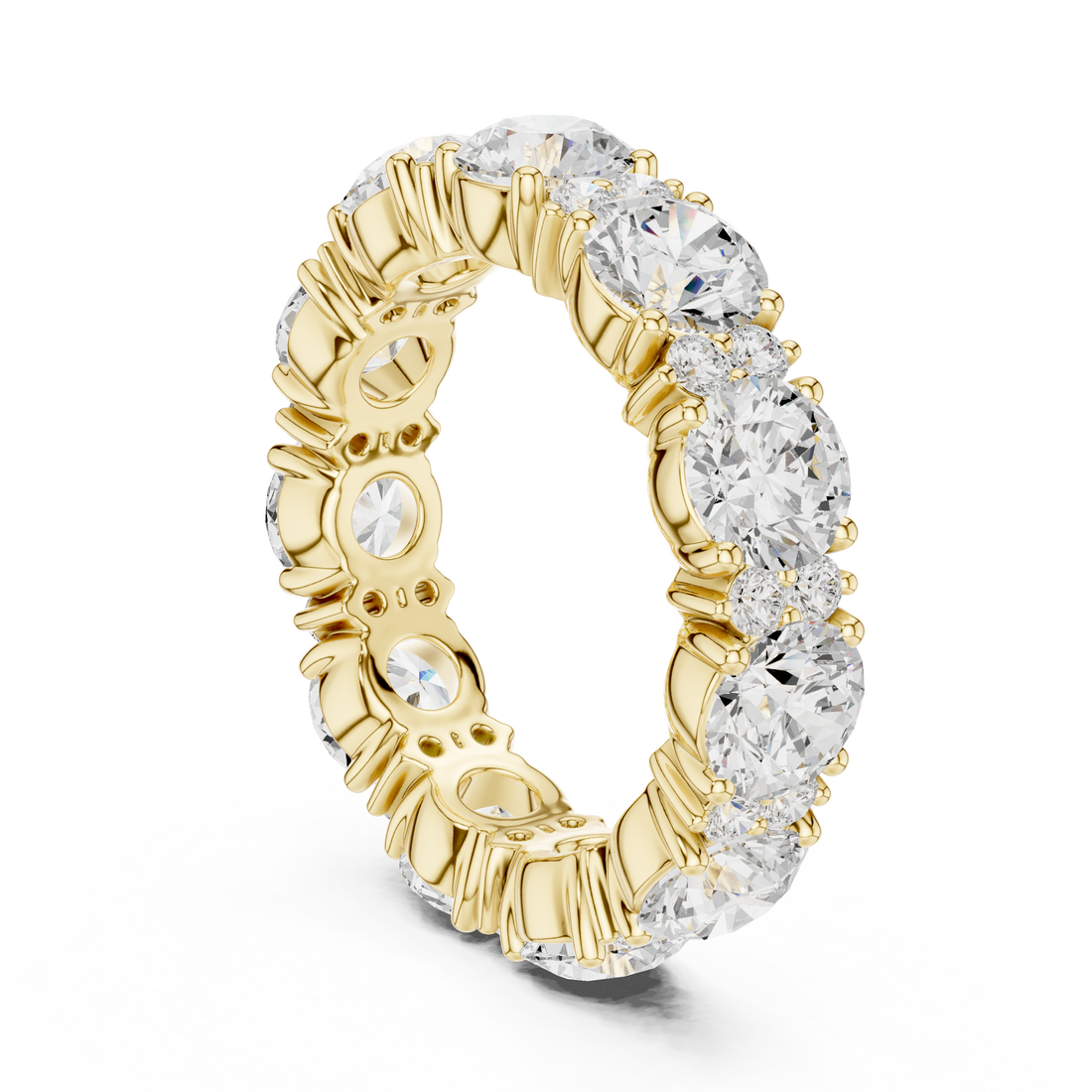 Minimalist thin band ring with tiny diamond accents and sleek modern look.