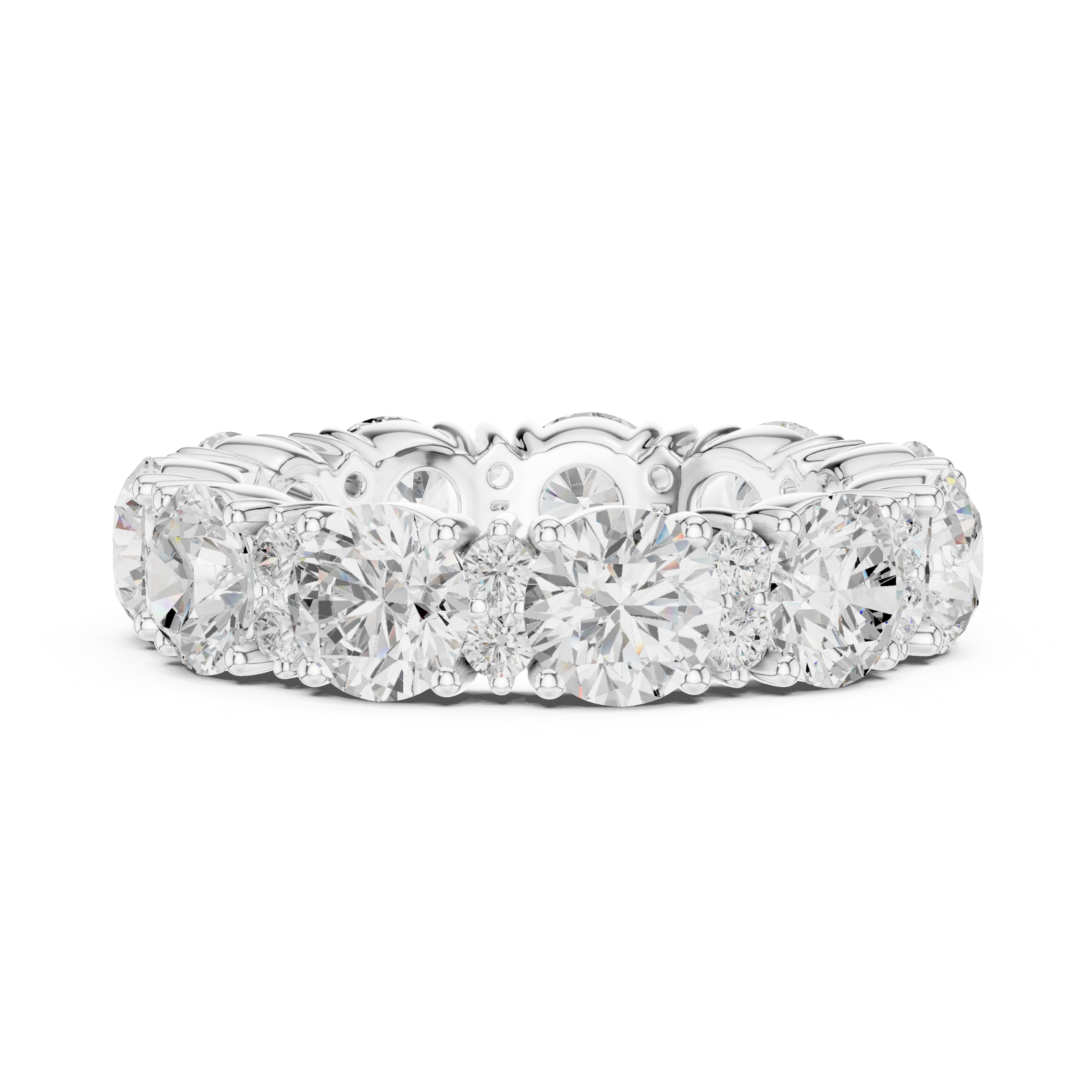 Designer floral diamond ring inspired by blooming flower patterns.