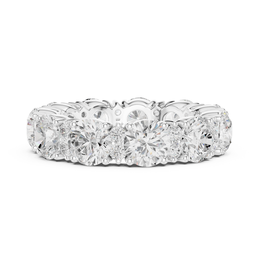 Designer floral diamond ring inspired by blooming flower patterns.