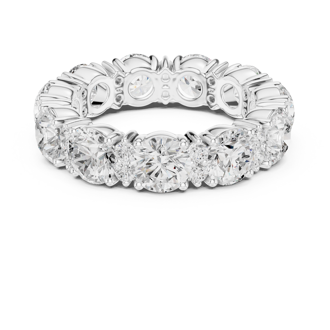 Stylish knot design ring symbolizing love and unity with polished finish.