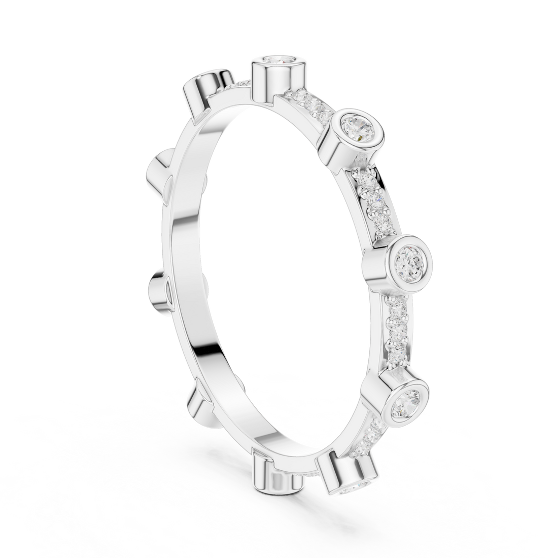 Designer crescent-shaped earrings with curved modern silhouette.