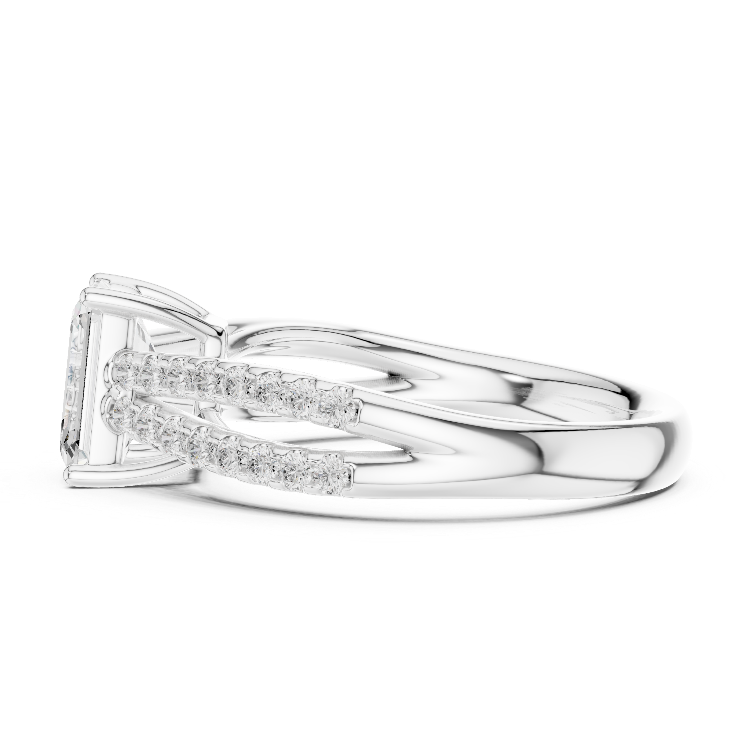 Luxury diamond brooch featuring intricate symmetrical pattern.