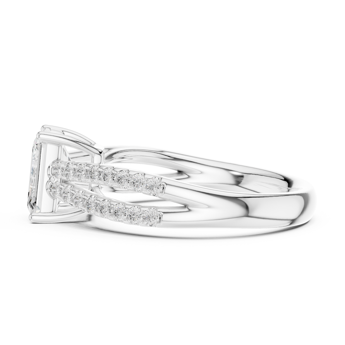 Luxury diamond brooch featuring intricate symmetrical pattern.