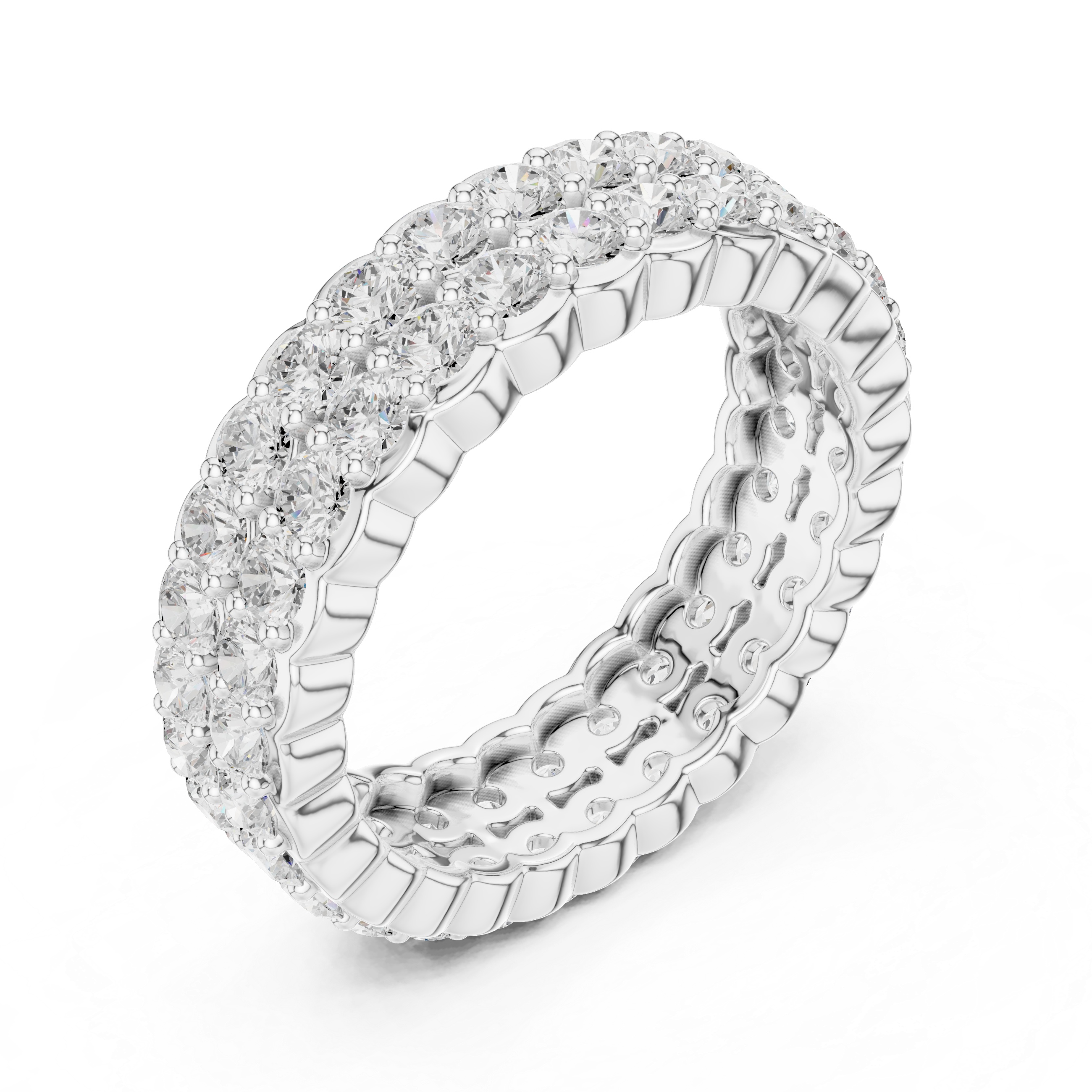 Modern ear cuff earrings featuring wrap-around structure.