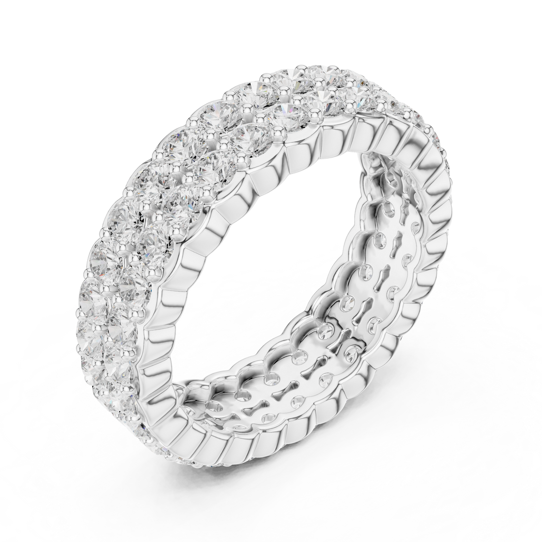 Modern ear cuff earrings featuring wrap-around structure.