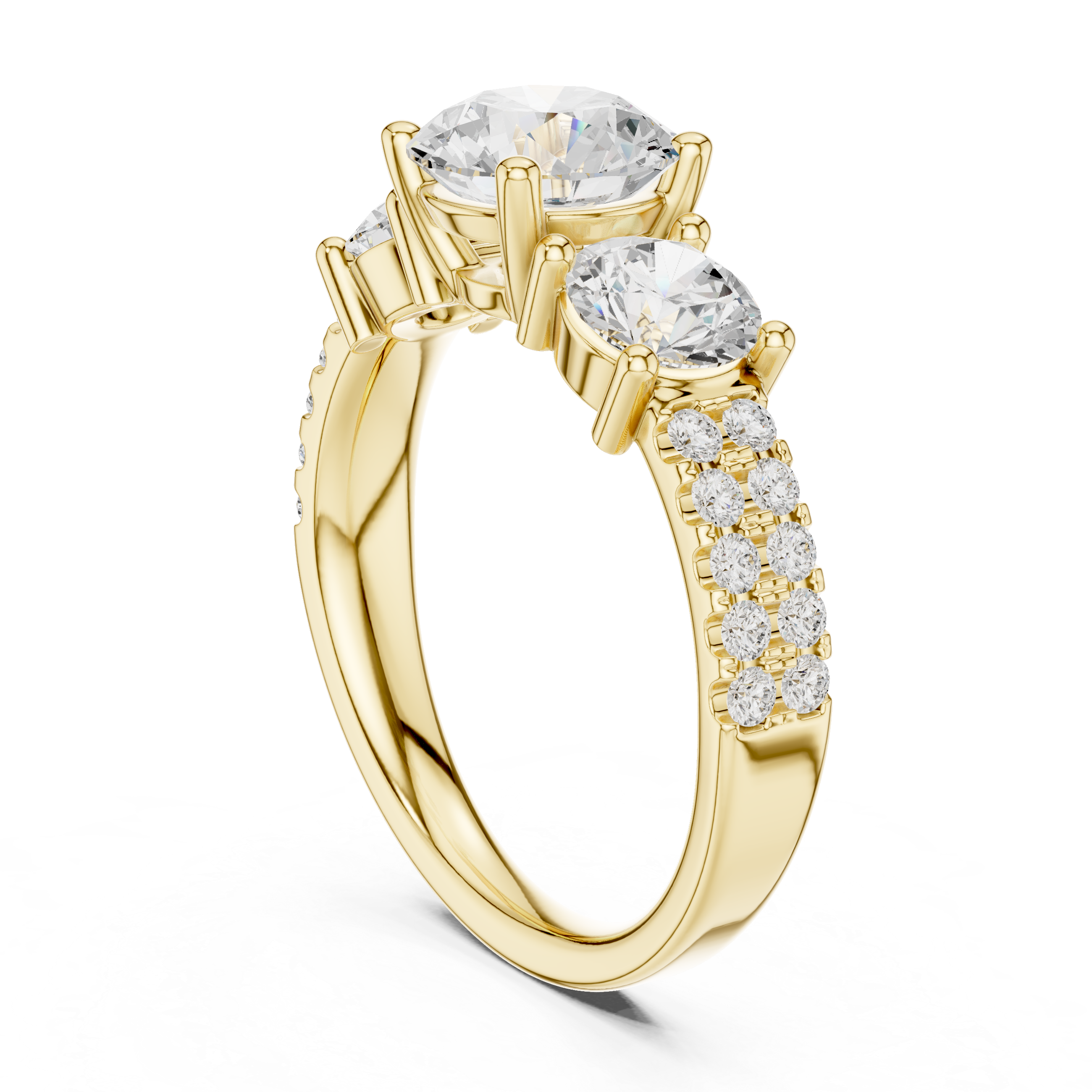 Classic wedding jewellery set featuring matching gold accessories.