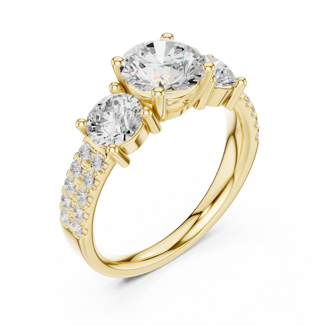 Stylish engagement jewellery set featuring modern elegant design.