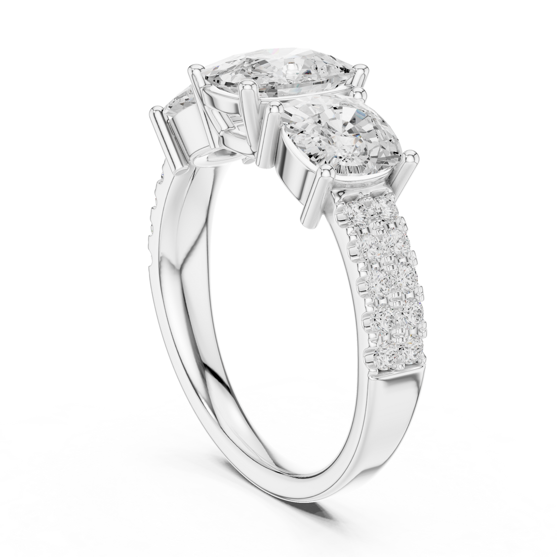 Classic eternity band featuring continuous diamond circle.