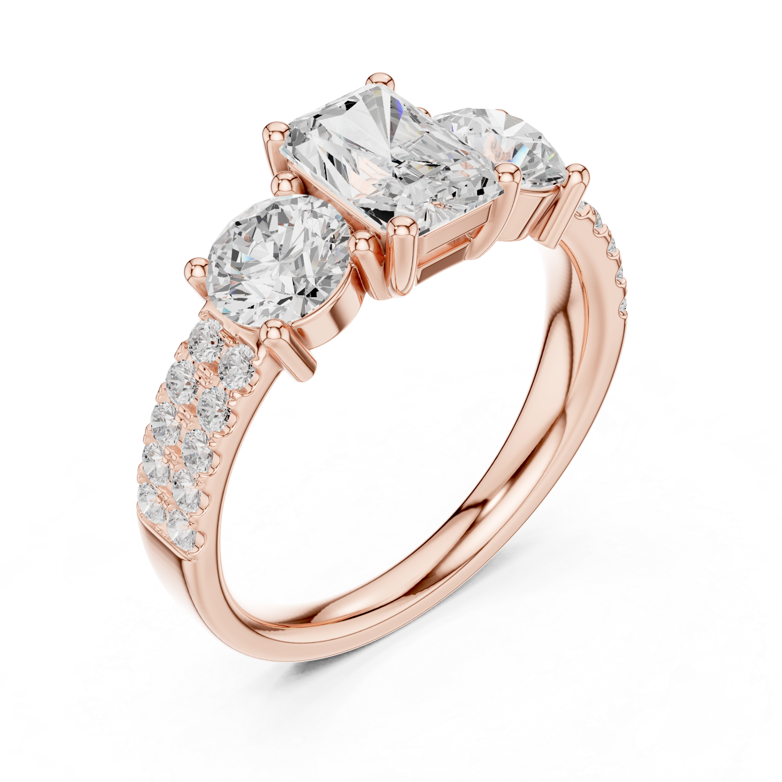 Stylish marquise diamond ring with elongated shape and delicate prong setting.