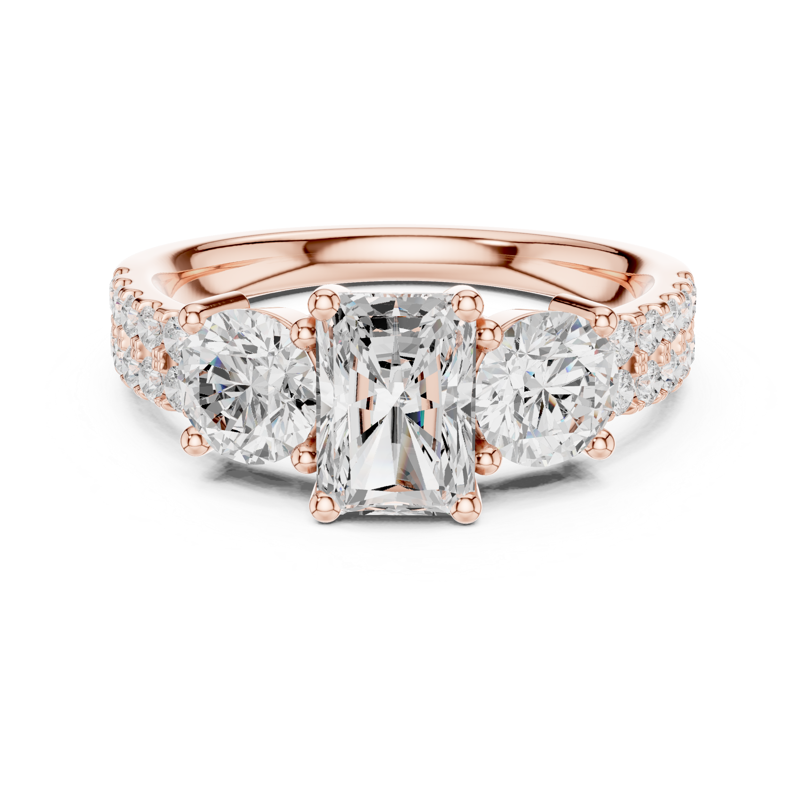 Elegant princess-cut diamond engagement ring with brilliant center stone and slim polished gold band.