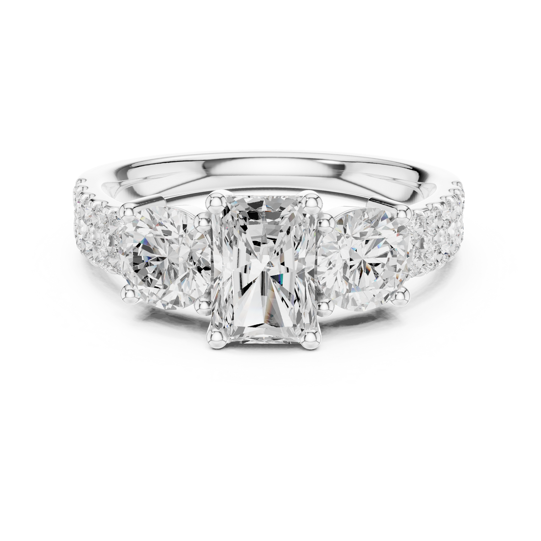 Stylish knot design ring symbolizing love and unity with polished finish.