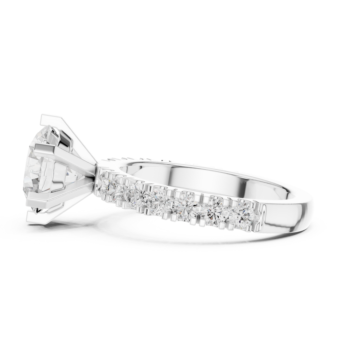Luxury diamond brooch featuring intricate symmetrical pattern.