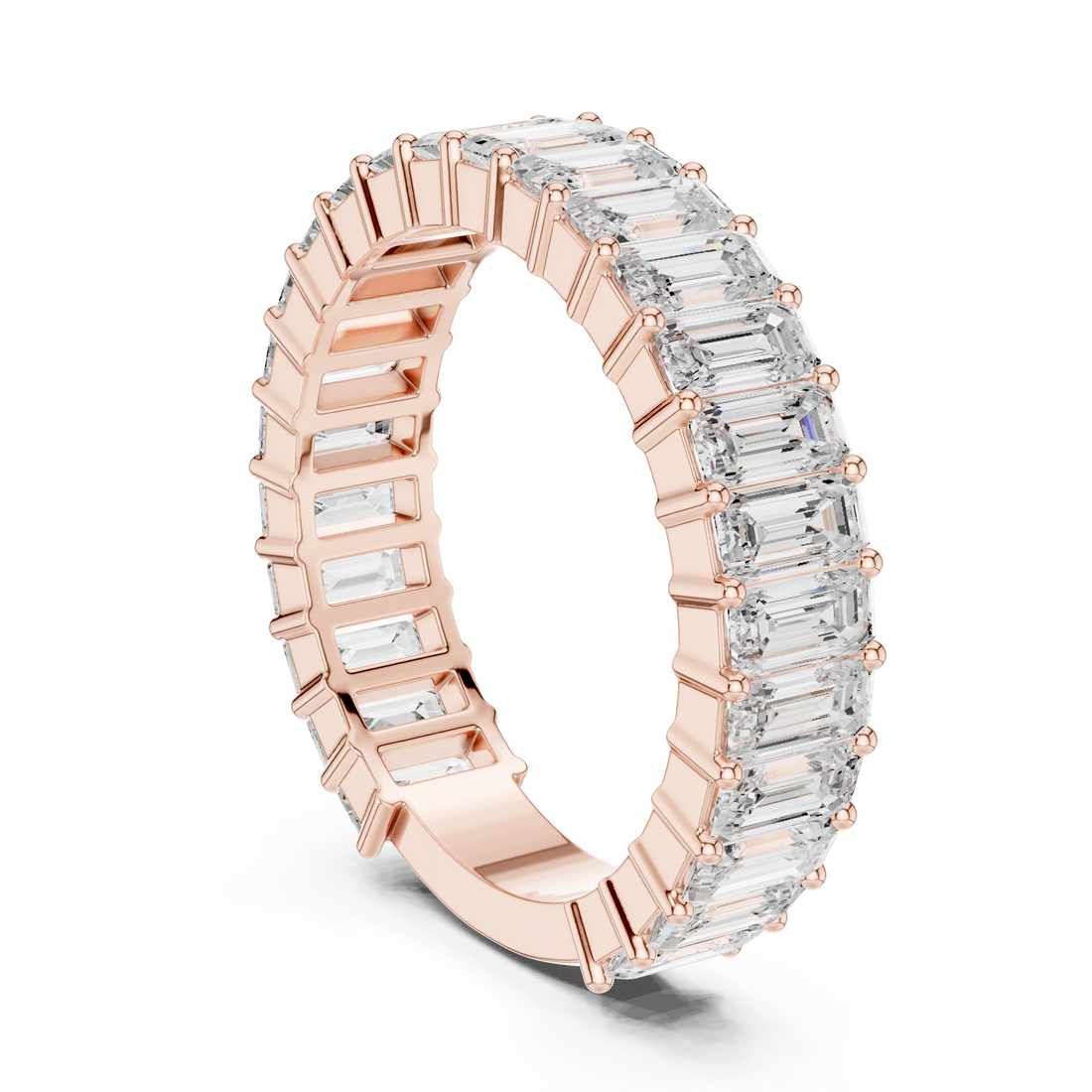 Minimalist men's band featuring smooth polished gold surface.