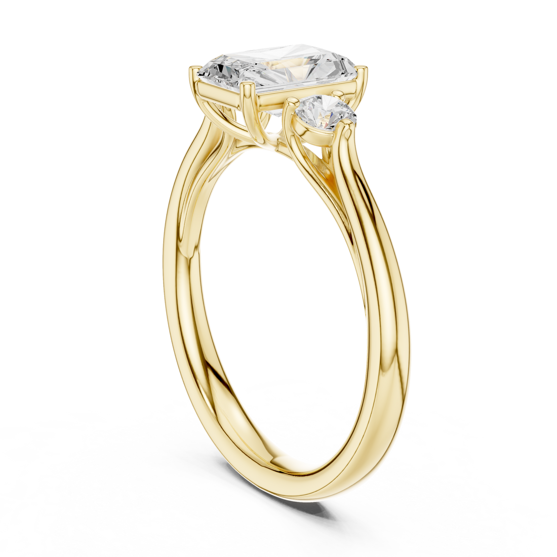 Stylish engagement jewellery set featuring modern elegant design.