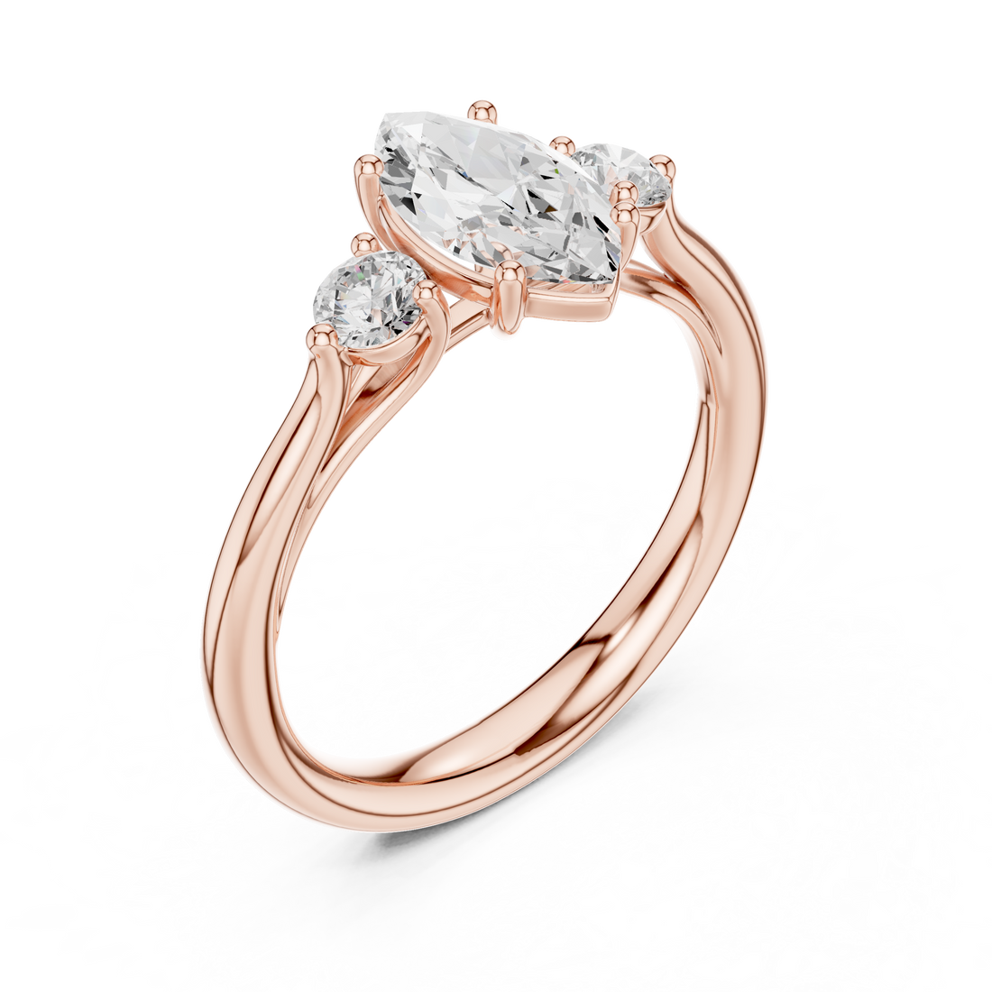 Elegant stackable ring set featuring multiple slim bands.