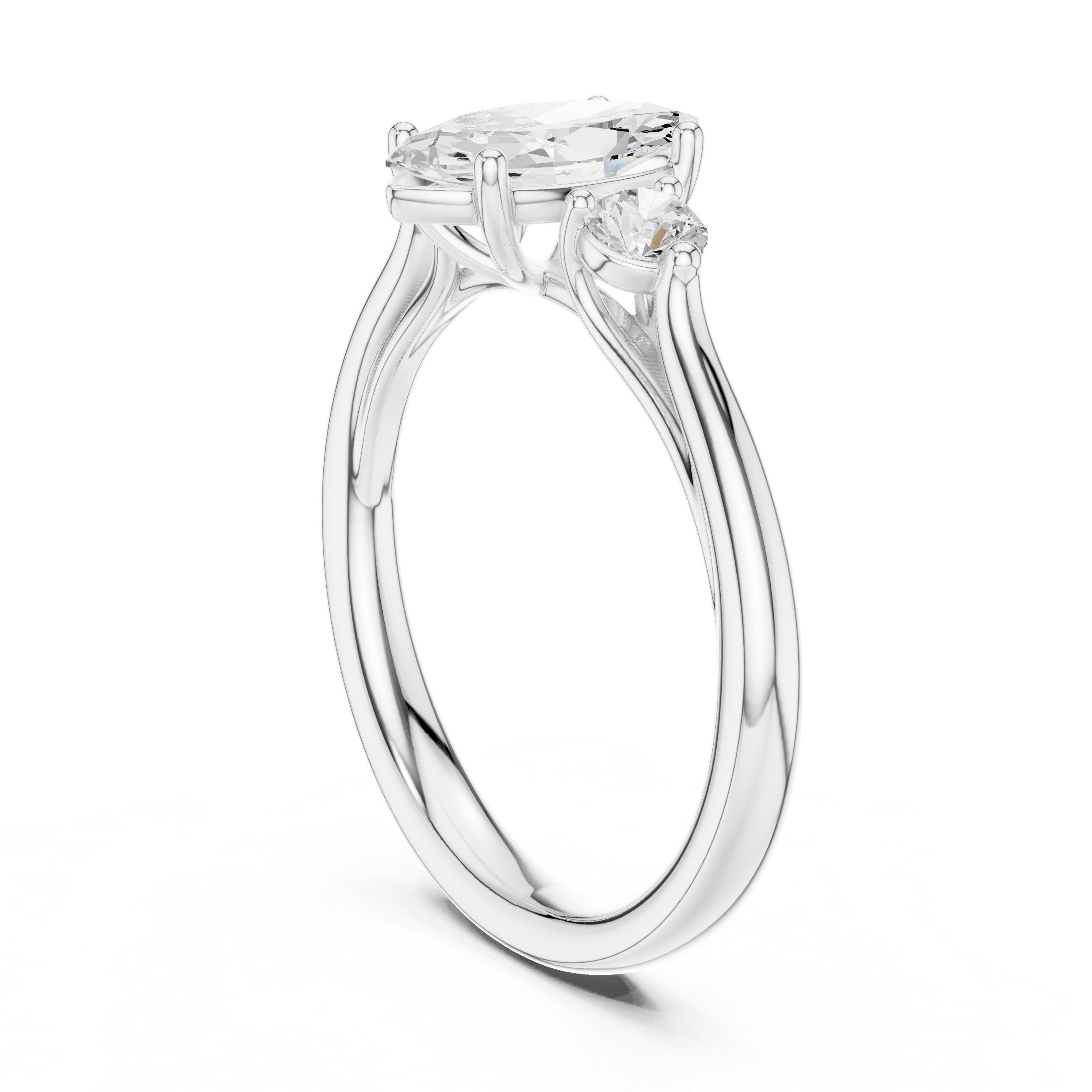 Classic eternity band featuring continuous diamond circle.
