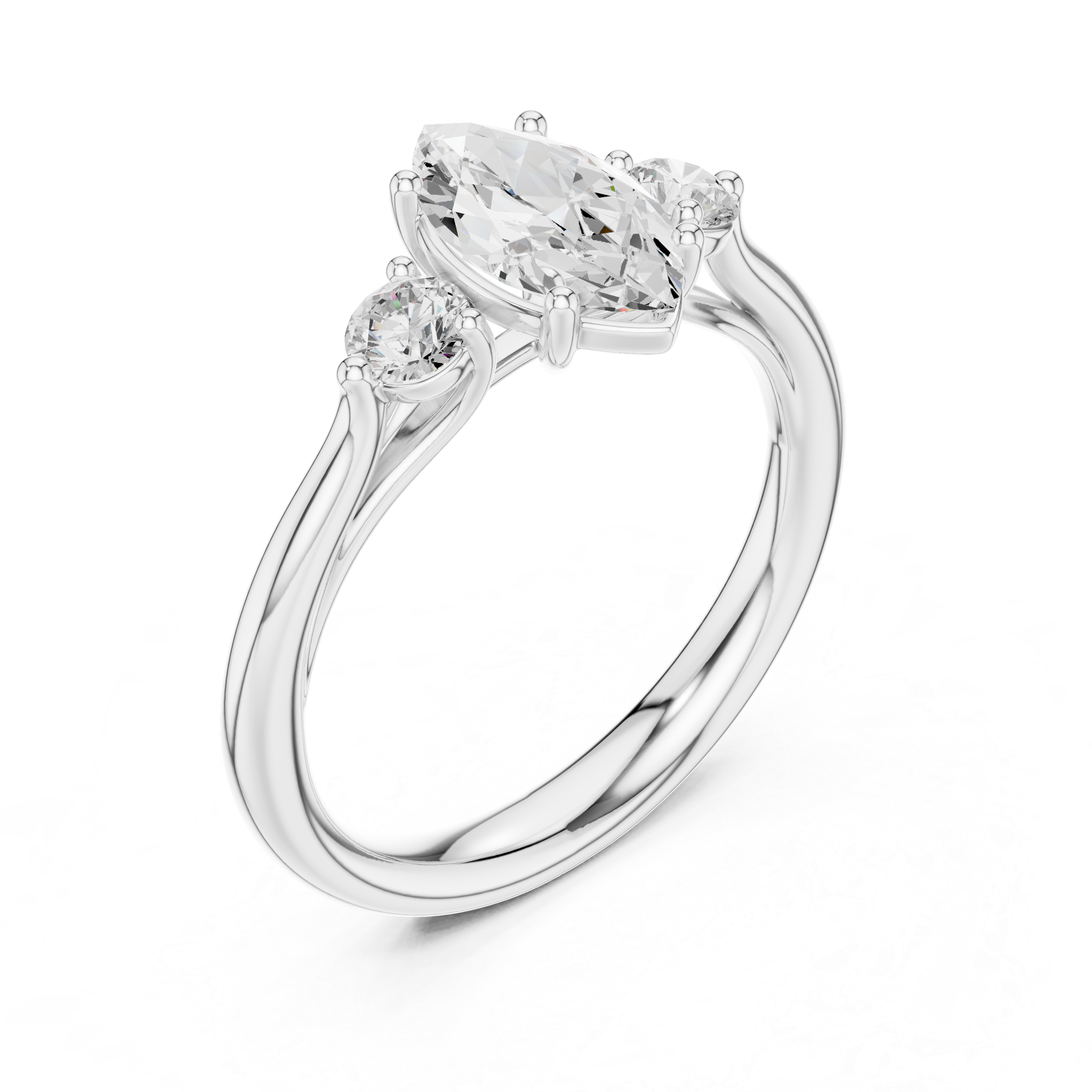 Stylish anniversary ring featuring sparkling stone accents.