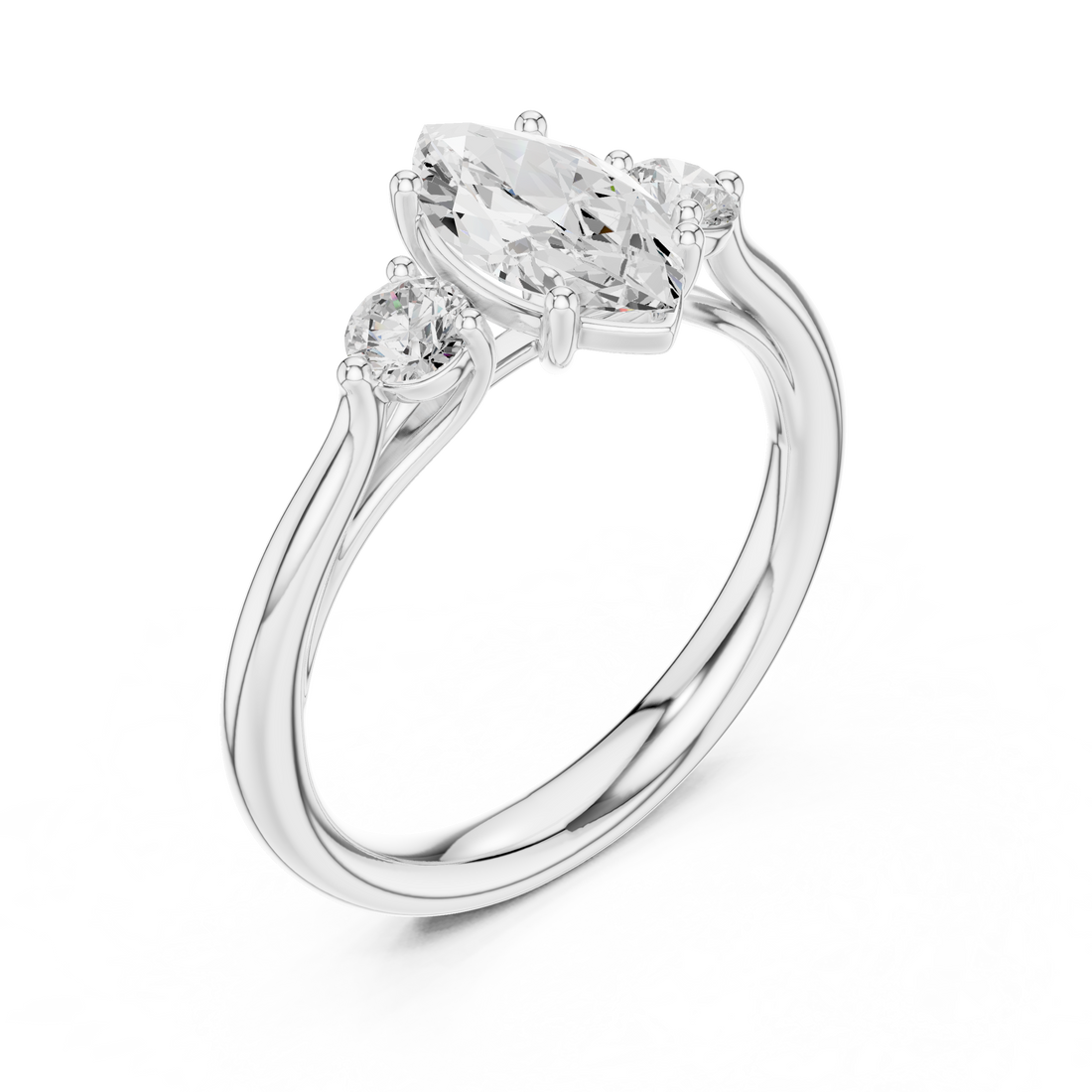 Stylish anniversary ring featuring sparkling stone accents.