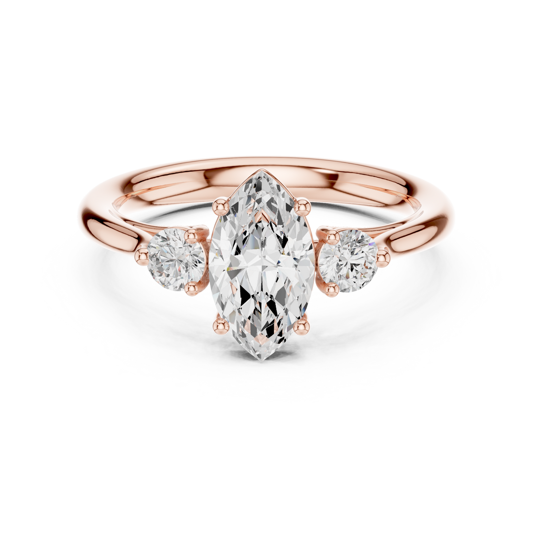 Modern diamond pendant featuring minimalist design.
