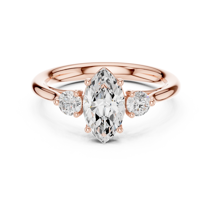 Modern diamond pendant featuring minimalist design.