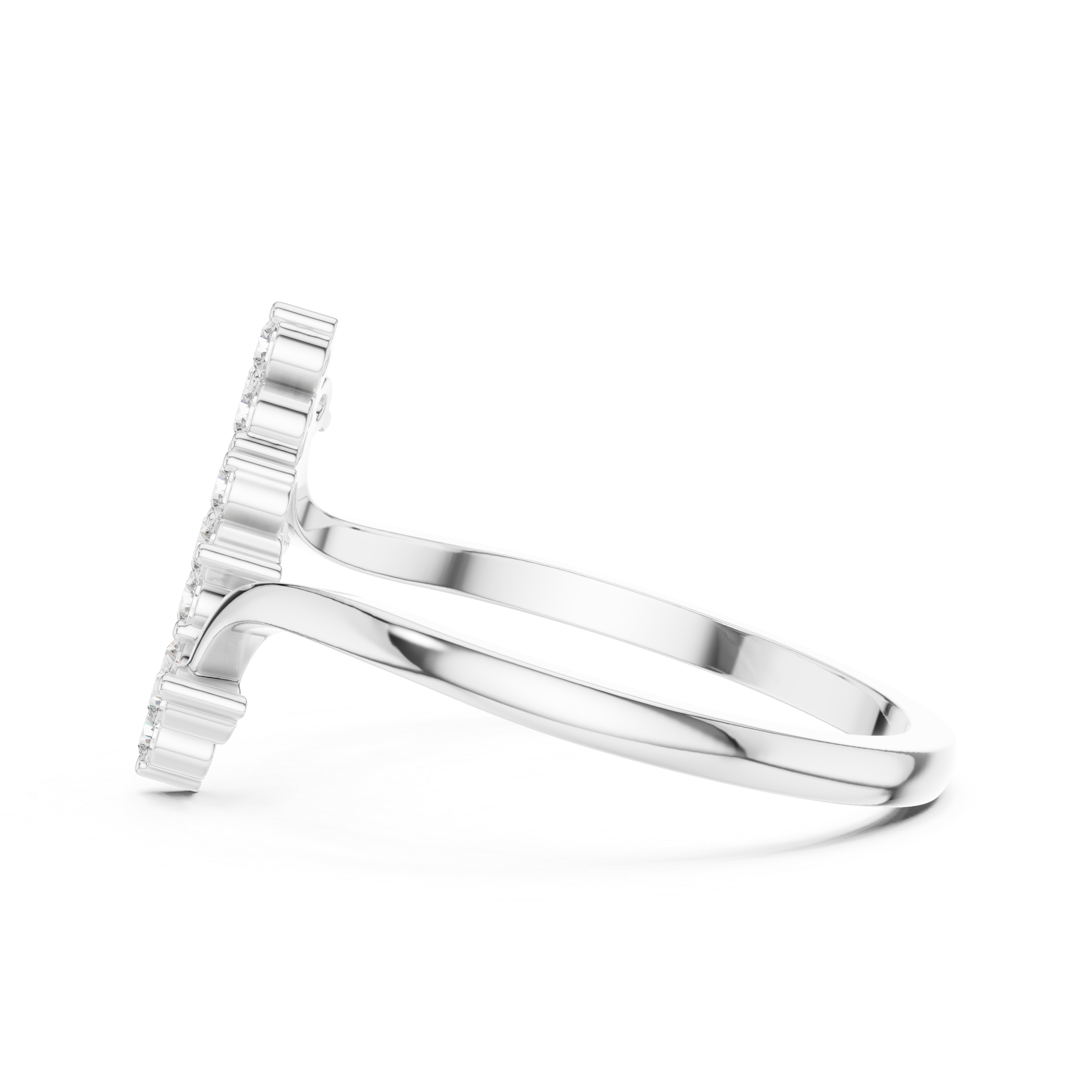 Classic stackable ring with slim gold band designed for layering multiple rings.