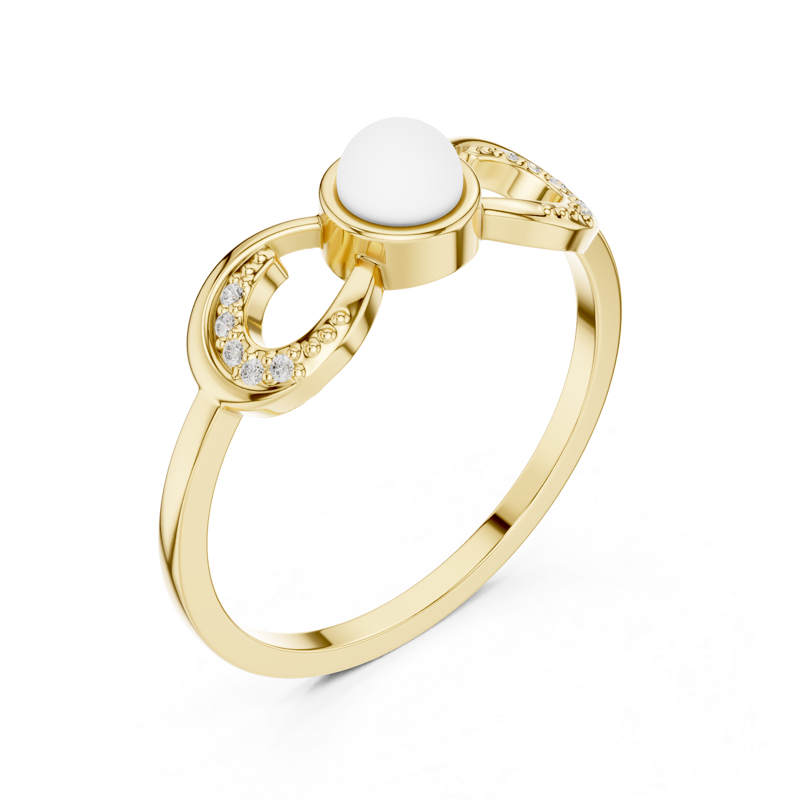 Classic oval hoop earrings with polished gold circular structure.