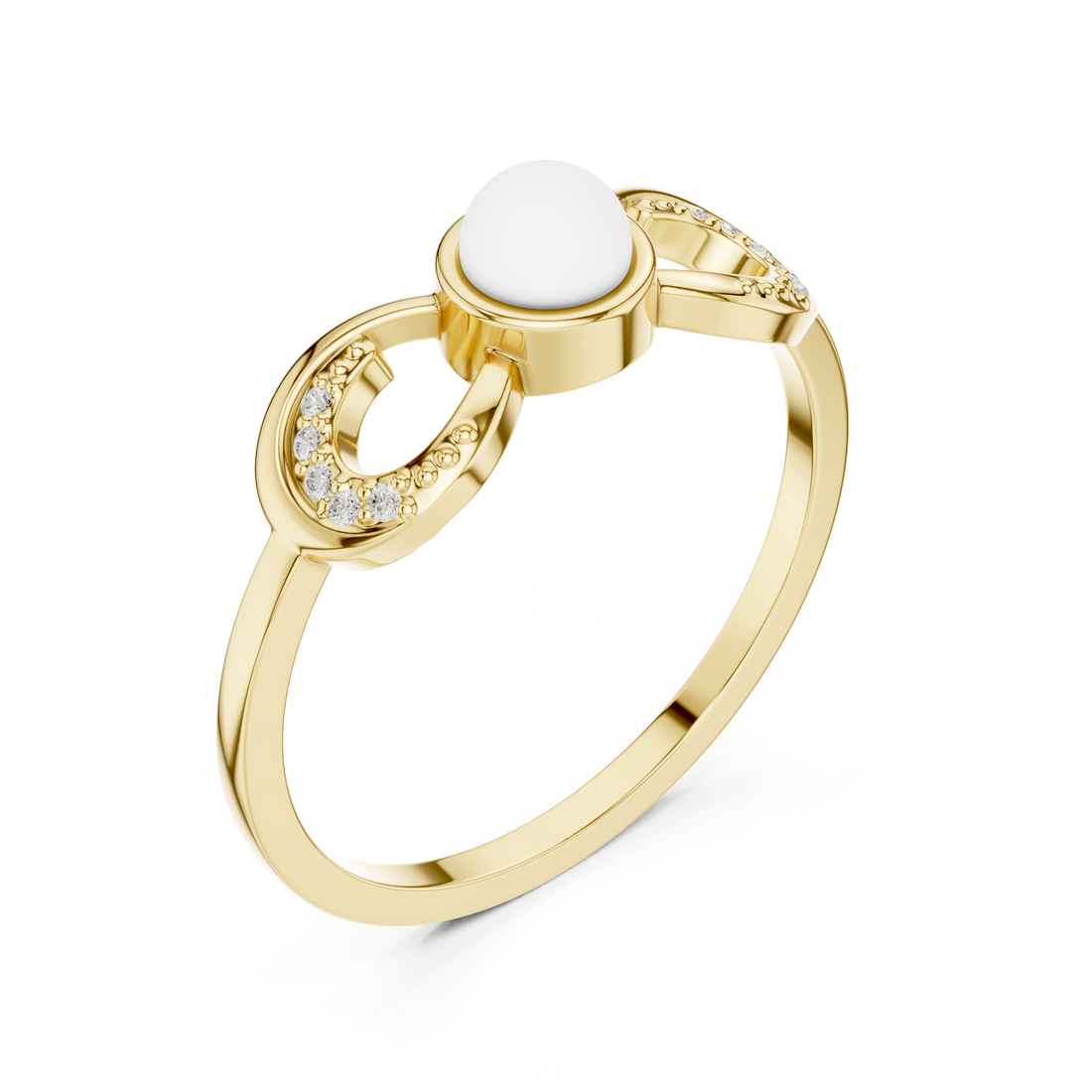 Classic oval hoop earrings with polished gold circular structure.
