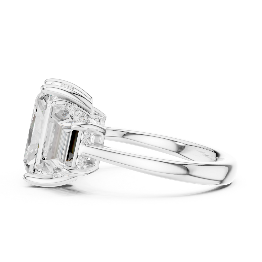 Luxury diamond nose ring with intricate detailing and sparkle.