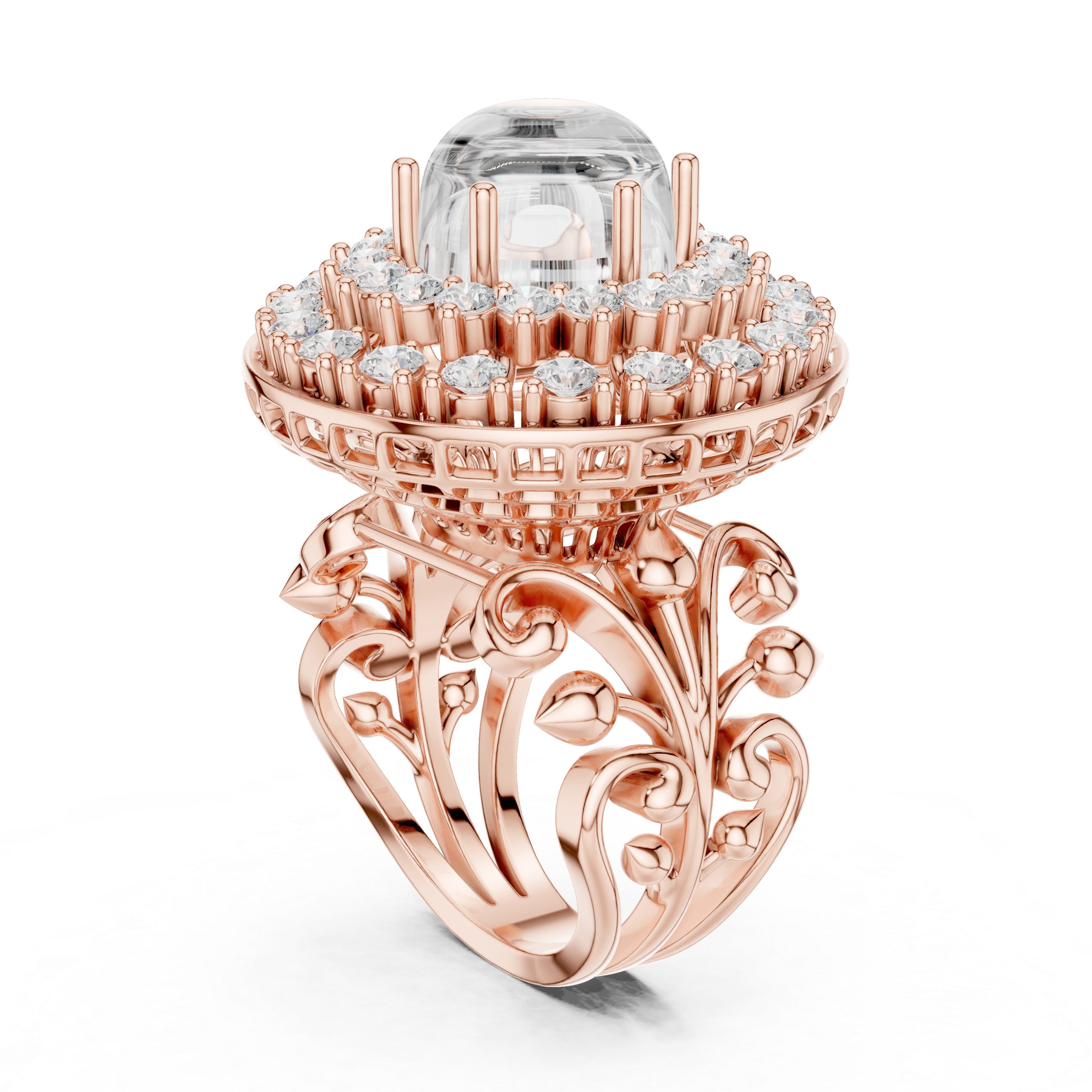 Classic men's signet ring featuring engraved crest design.