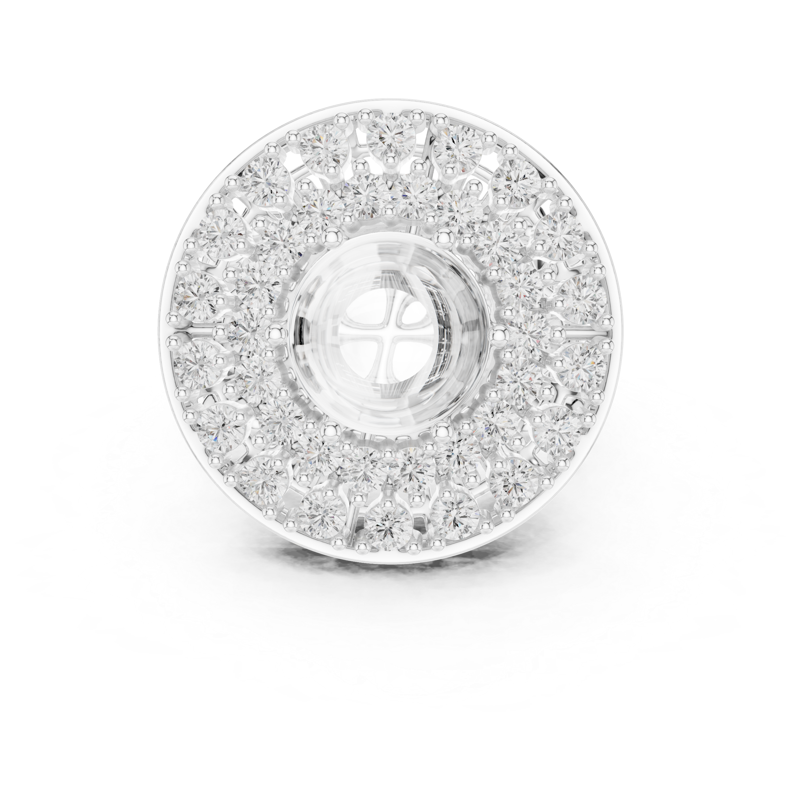 Designer baby ring featuring adjustable band and smooth edges.